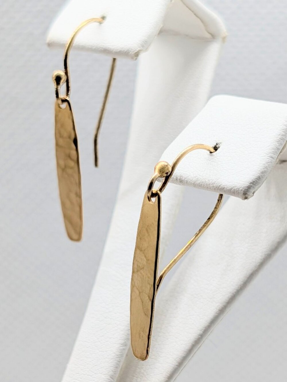 NEW Holly Yashi Hammered Finish Gold Plated Earrings
